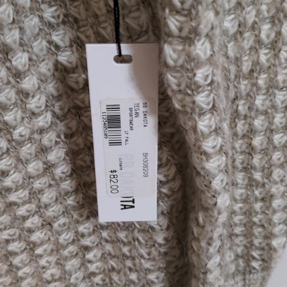 BB Dakota Tegan Beige Off-the-Shoulder Sweater - Picture 3 of 6